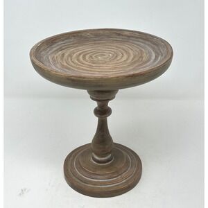 Southern Living at Home Brown Swirl Pedestal Stand Rustic Farmhouse Decor 10in